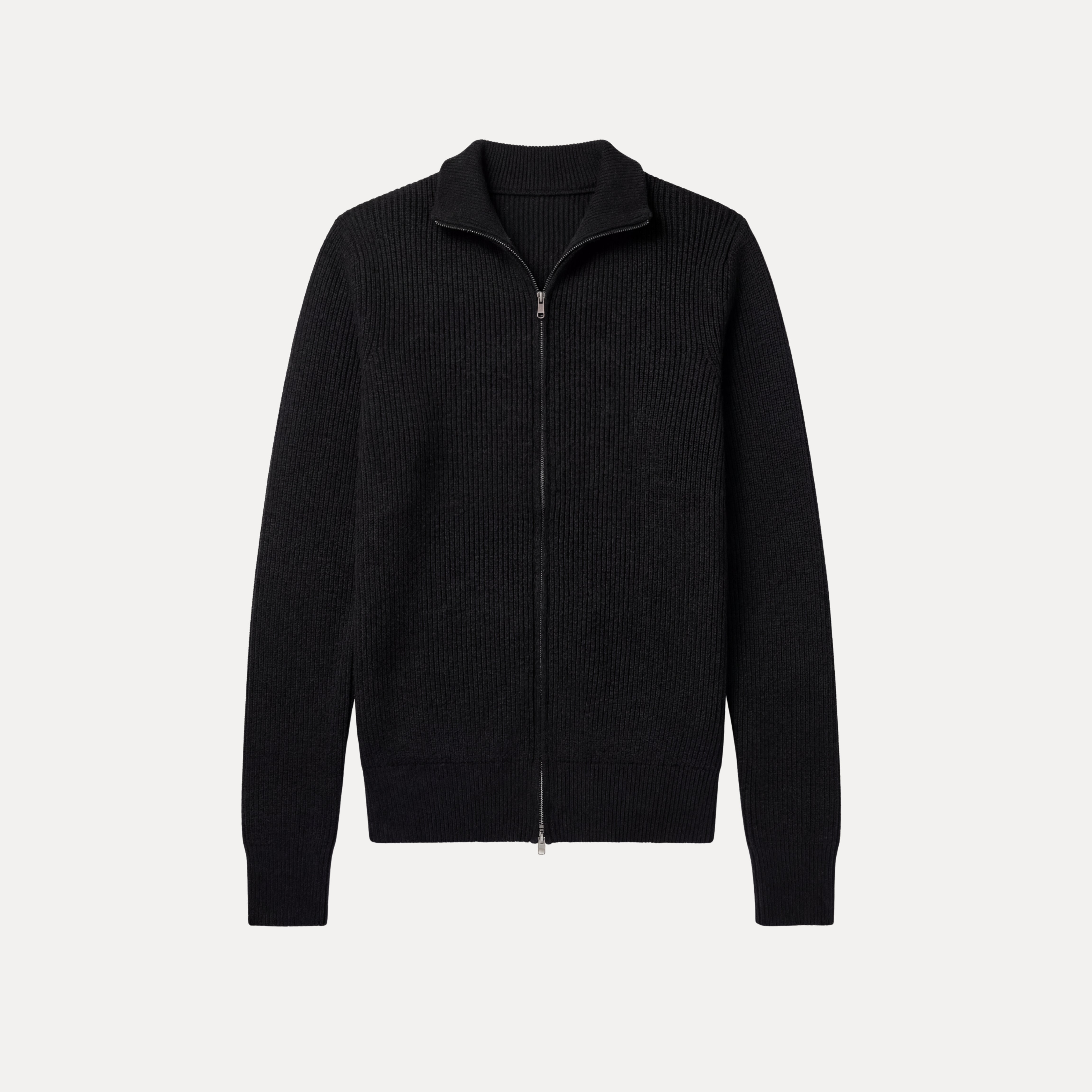 Ribbed Zip Sweater