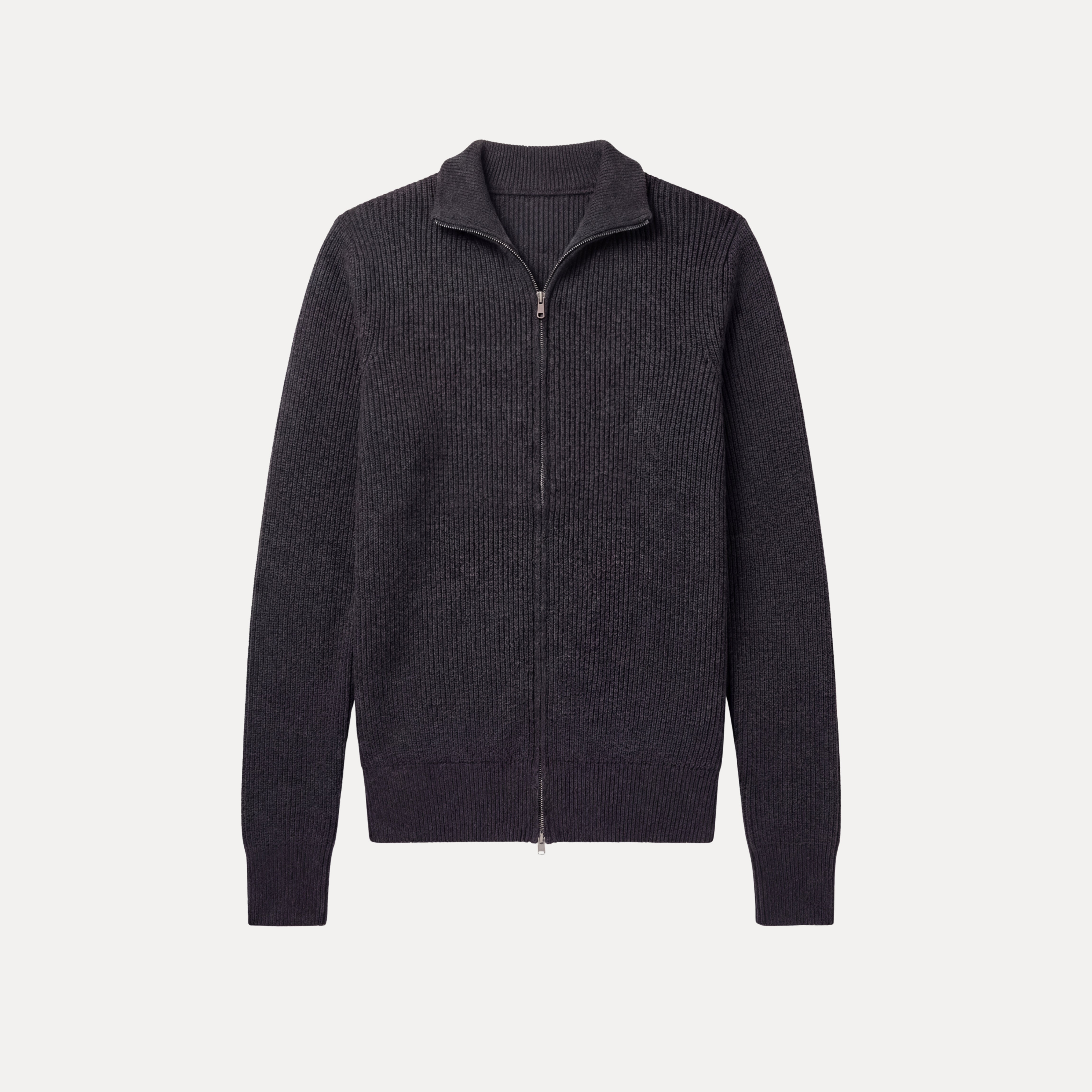 Ribbed Zip Sweater